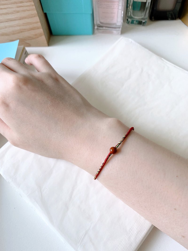 Red agate,red agate bracelet,red string bracelet,wish bracelet - Bracelets - Waterproof Material Red