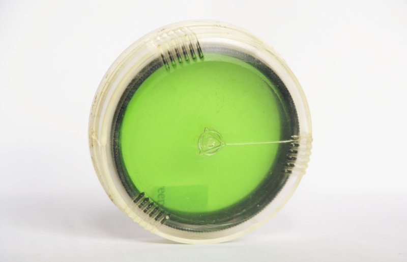 ZhZ-2x 52mm yellow green lens filter 52x0.75 USSR LZOS for Helios-44M-4 box - 相機/拍立得/底片相機 - 其他材質 綠色