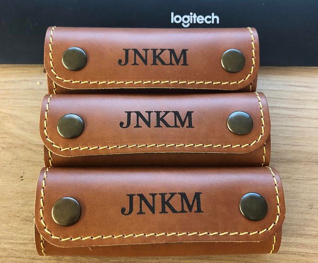 Personalized leather luggage handle wrap, luggage cover, grip bag