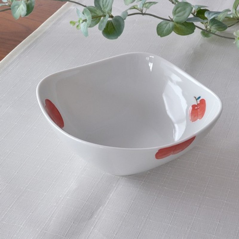 apple square bowl - ถ้วยชาม - ดินเผา 