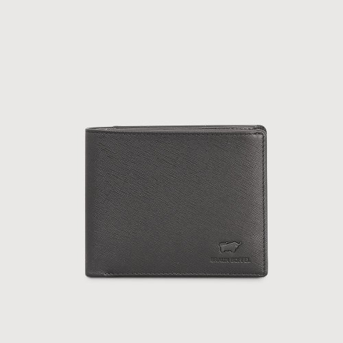BRAUN BUFFEL 德國小金牛 【免費升級送禮包裝】艾康-A 壓紋牛皮皮夾(多款)-黑/BF571