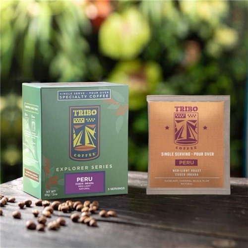 TRIBO COFFEE 秘魯 庫斯科 印卡瓦 日曬 淺中焙濾掛式咖啡 (5入 / 10入盒)
