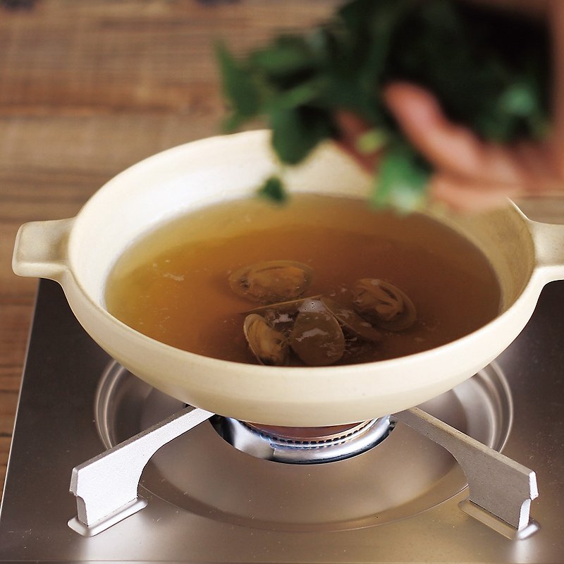 MEISTER HAND TOOLS soup pot (two colors available) - เครื่องครัว - ดินเผา ขาว