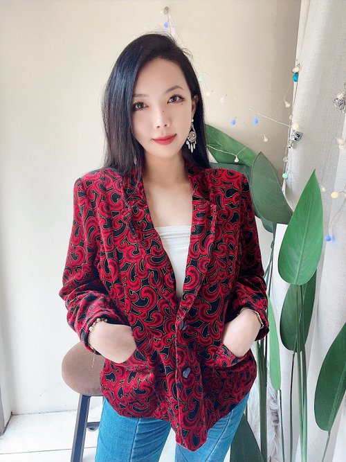 バーガンディ ベルベットコート SEVEN BY 【s50】セブンバイセブン/7×7 FULL ZIP PARKA COAT