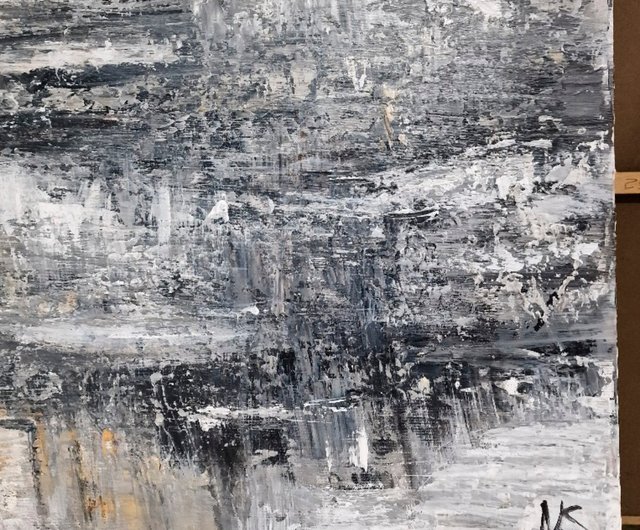 抽象アクリル画 黒と白の作品 抽象アクリル画 黒と白の作品 抽象的な黒と白のテクスチャ