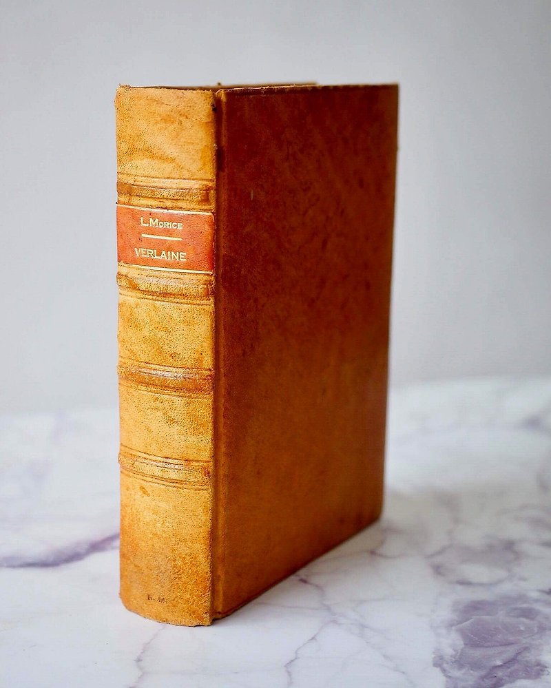 European Centennial Antique Leather Original Book French Literature - หนังสือซีน - กระดาษ 