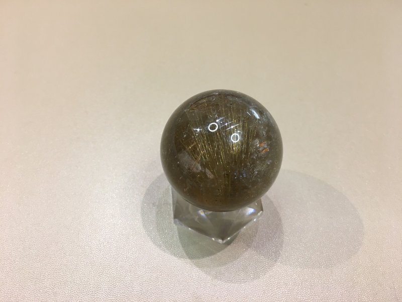 金髮晶球 45mm - 招財 有助事業發展 - 手鍊/手環 - 水晶 
