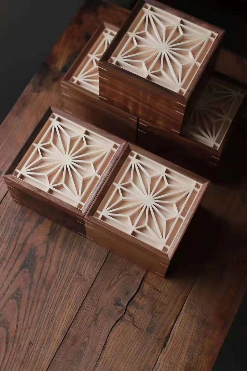Original Kumiko Craftsmanship Storage Box - Storage - Wood White