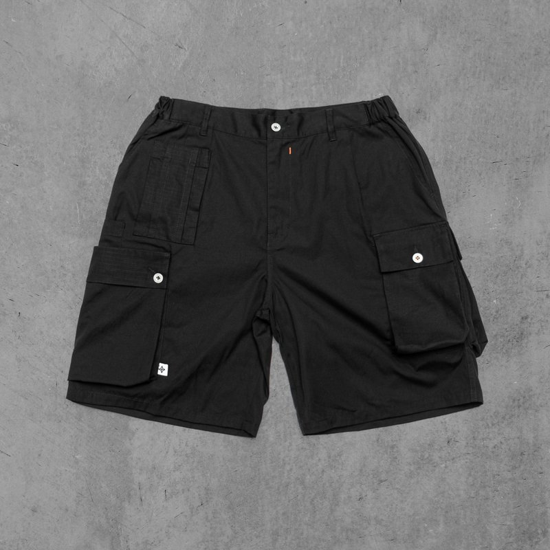 Asymmetric Boy Shorts Black Shop PROJECT 4 Men's Shorts Pinkoi
