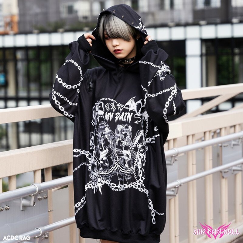 韓國設計師SUNCITYDOLL長袖連帽T恤ACDC RAG台灣代理JA0750 - 女上衣/長袖上衣 - 其他材質 