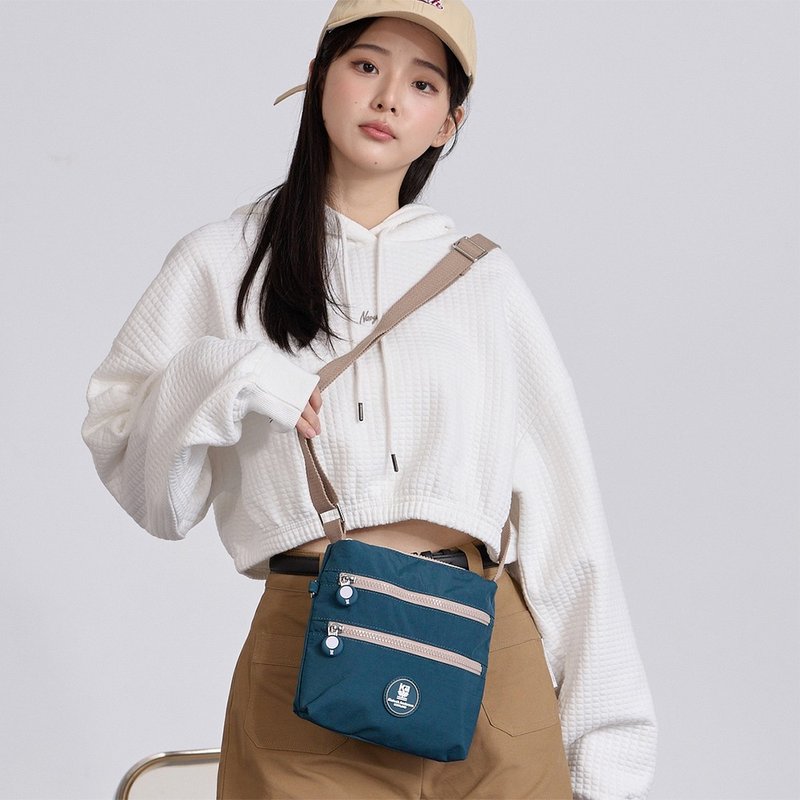 [Kinloch Anderson] Misty Forest Lightweight Casual Small Side Backpack - Blue - Messenger Bags & Sling Bags - Nylon Blue