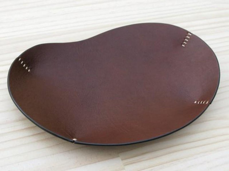 Leather tray thin · dark brown - Other - Other Materials Brown