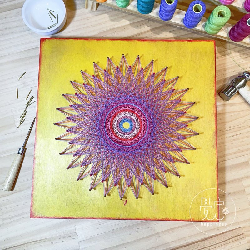 Stringart 藝術作品 - 擺飾/家飾品 - 其他材質 多色