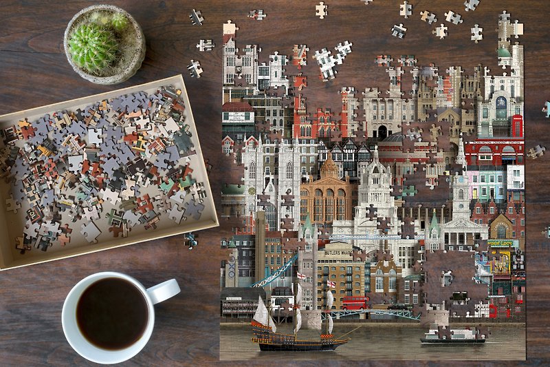 Martin Schwartz 1000 Piece Puzzle London LONDON Graduation Gift - Puzzles - Paper Multicolor