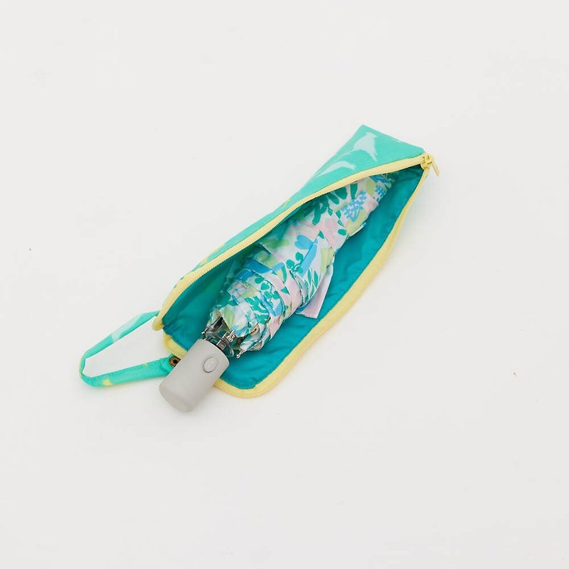 防水傘套/台灣八哥5號/樂園綠色 - 化妝袋/收納袋 - 防水材質 綠色