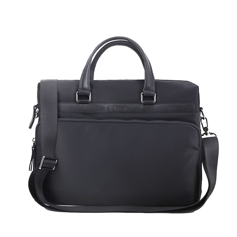 CUMAR GORDEN CASUAL BRIEFCASE - กระเป๋าเอกสาร - หนังแท้ สีดำ