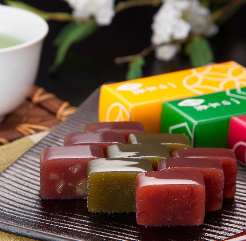 KIYOSEN yokan 【matcha, chestnut Ogura】   Wagashi Japanese sweets Free Shipping - Cake & Desserts - Fresh Ingredients Green