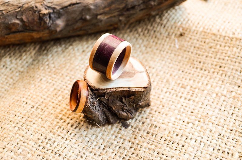 Valentine's Day│Simple Love_To Ring│No Box - Couples' Rings - Wood Brown