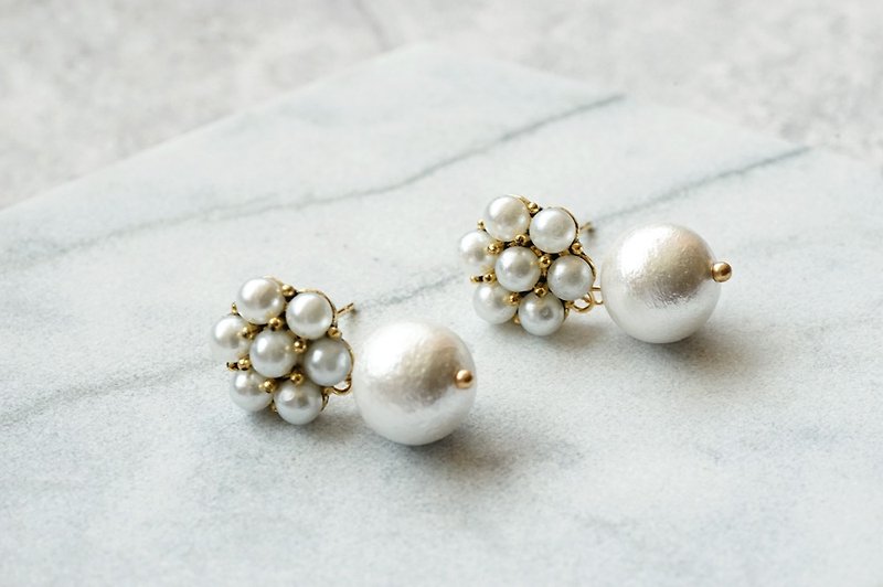 Collection - Pearl Earrings - ต่างหู - ไข่มุก ขาว