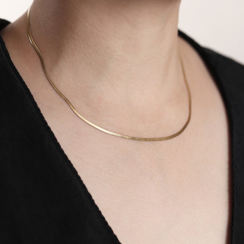 Everyday Flat Necklace - Necklaces - Stainless Steel 