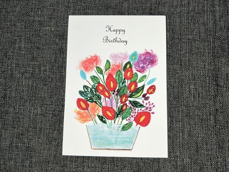 Postcards, Watercolor Cards, Hand Drawn , Birthday card, Happy Birthday - Cards & Postcards - Paper White