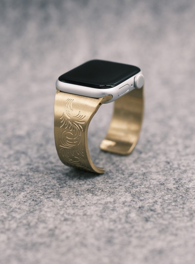 【Christmas Gifts】Apple Watch Bangle Arabesque Beauty Gold - สร้อยข้อมือ - สแตนเลส 