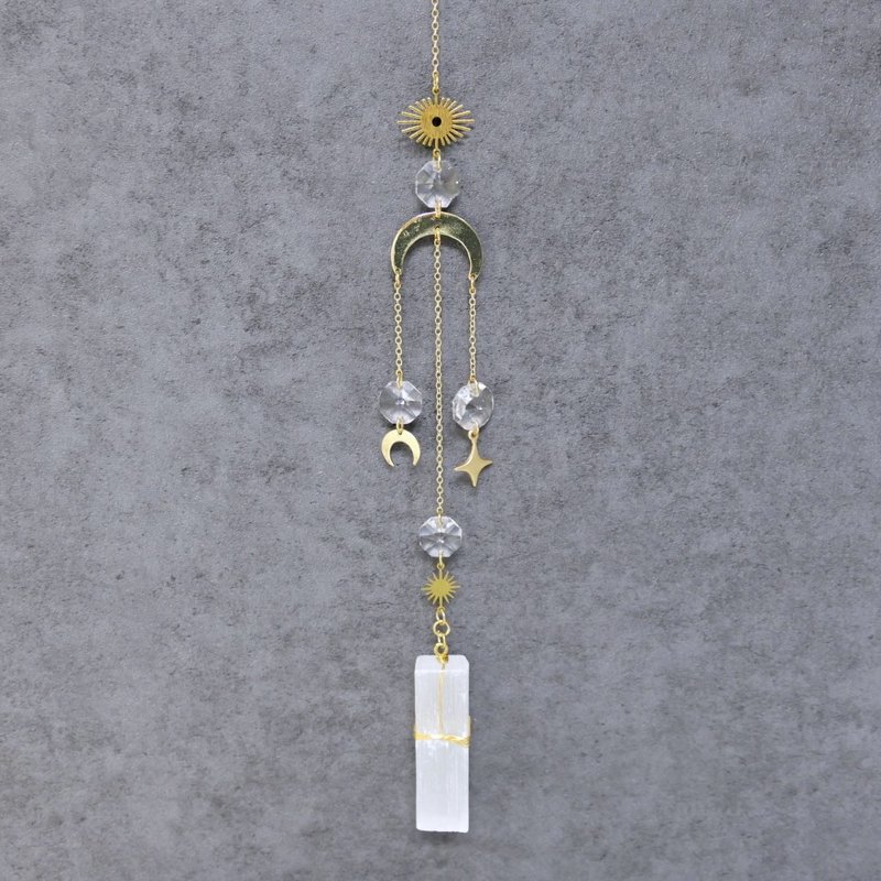 晶石掛飾 透石膏條 日月星辰 - 擺飾/家飾品 - 其他材質 