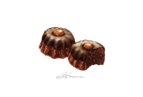 味物あじもの 南特蛋糕之雪莉南特(傳統法國甜點)濃郁巧克力香滿足您的味蕾
