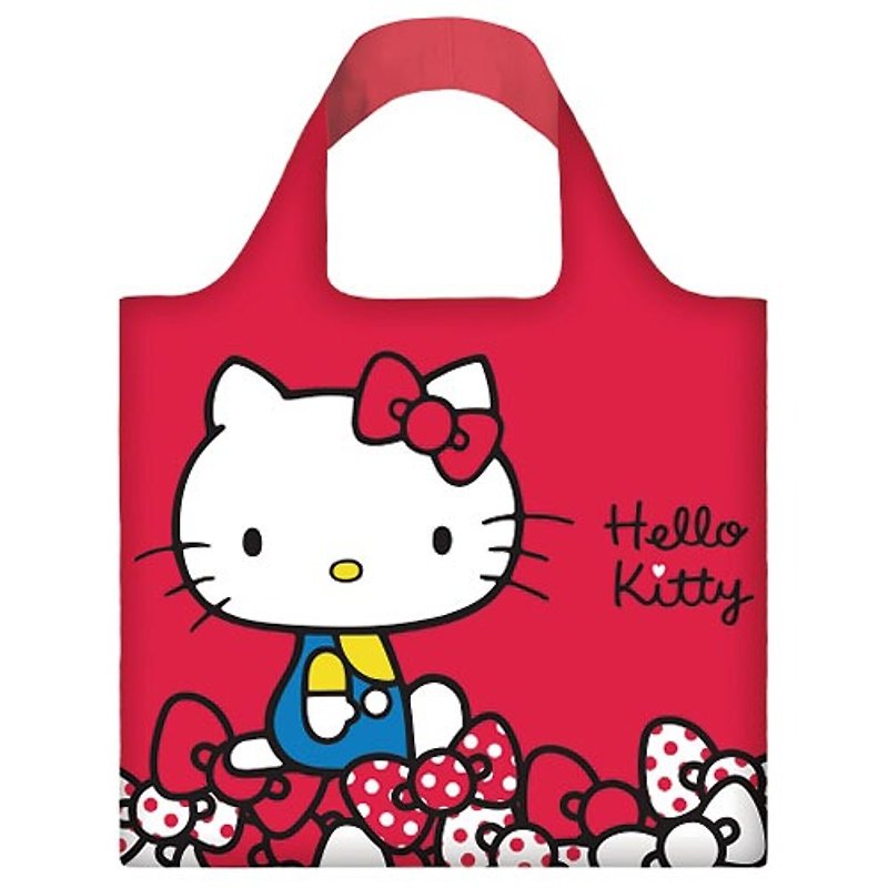 LOQI-Hello Kitty Red - กระเป๋าแมสเซนเจอร์ - พลาสติก สีแดง