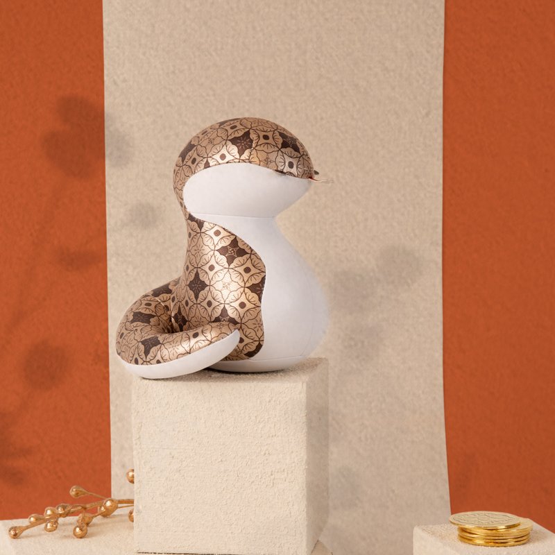 【 紙鎮 】花開富貴蛇 Snake Nick l 生肖 l 皮革擺飾 開運 - 擺飾/家飾品 - 人造皮革 多色
