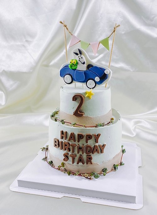 GJ.cake 包姆凱羅 生日蛋糕 客製蛋糕 滿周歲 翻糖 卡通 造型 4+6吋 面交