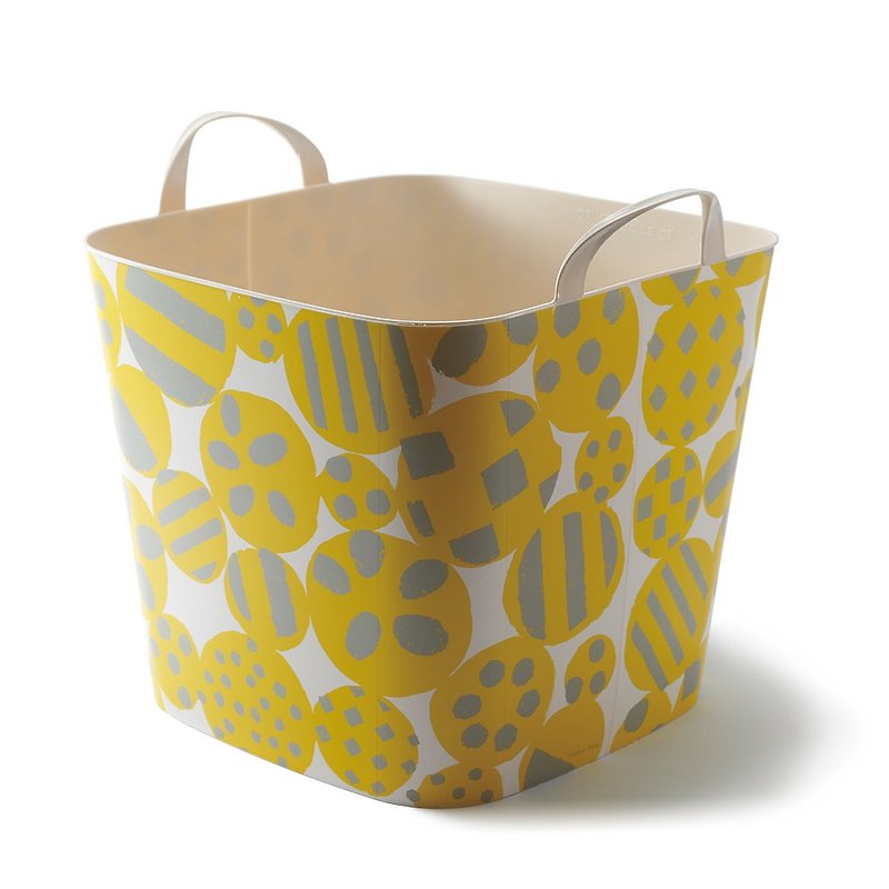 Stacksto SOU SOU flower basket - yellow ball flower - กล่องเก็บของ - วัสดุกันนำ้ สีเหลือง