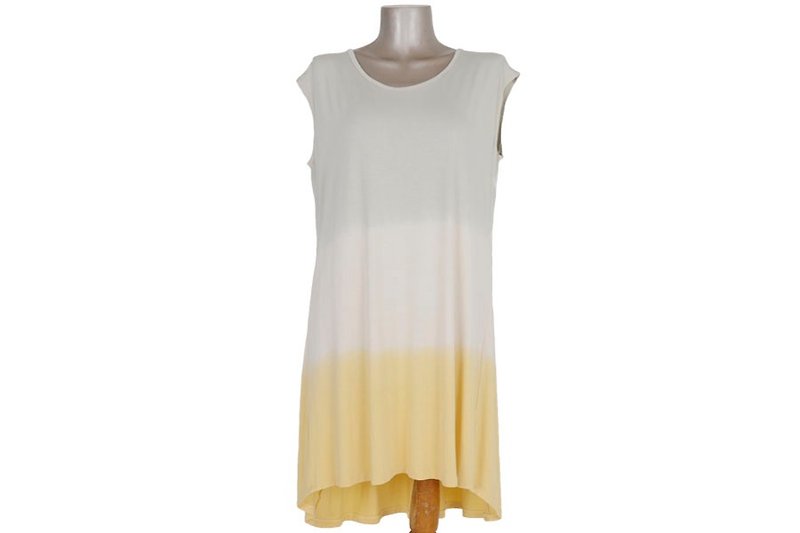 Gradation sleeveless dress <Jasmine Yellow> - One Piece Dresses - Other Materials Yellow