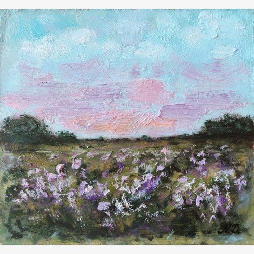 油絵 絵画 【野花の風景】 | HIROSHI1990