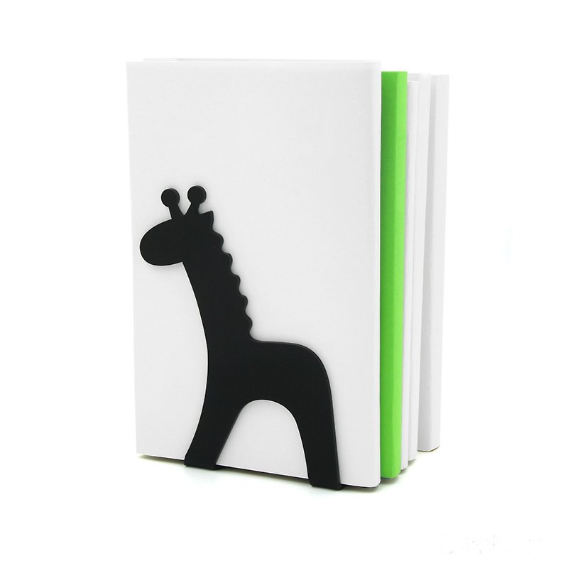 Giraffe Bookend, Modern And Minimalistic Style. - Storage - Plastic Black