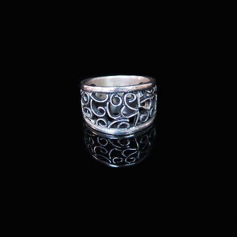[Hollow ring series - Hand of Time Constant] Silver ring. Memorial ring. Lovers' Ring - Couples' Rings - Other Metals Silver