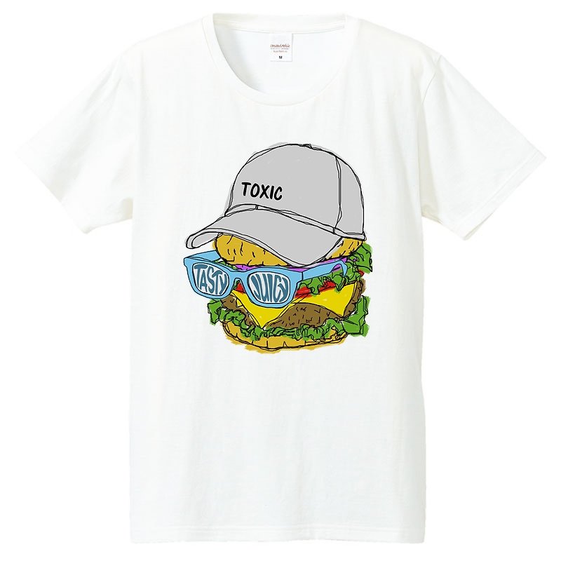 Tシャツ /  toxic - T 恤 - 棉．麻 白色
