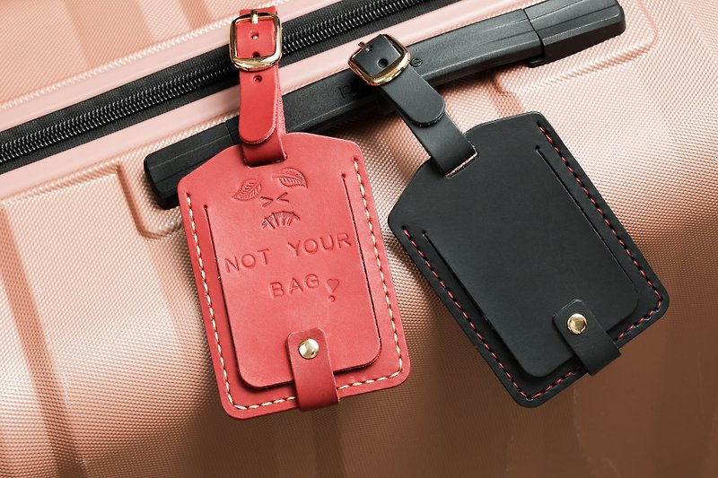 [95% off for two persons] Genuine leather luggage tag_DIY luggage tag (free engraving)_Cultural currency - เครื่องหนัง - หนังแท้ 