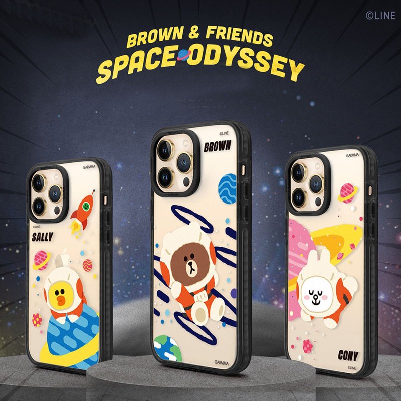 GARMMA LINE FRIENDS iPhone 14 Series Classic Cases Space Series - เคส/ซองมือถือ - พลาสติก 