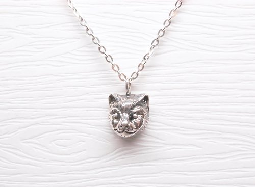 二毛銀（Nimou Jewelry） 二毛銀【動物系列─寫實貓咪-項鍊】銀