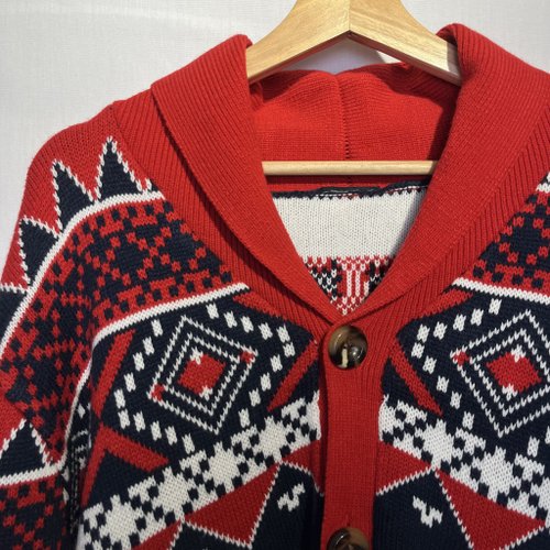 Vintage Red 90s NFL Courtside Knit Overcoat - Shop MAO clothing Men's  Sweaters - Pinkoi