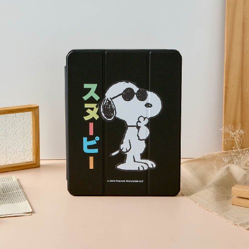TOYSELECT SNOOPY史努比戴墨鏡強悍磁吸iPad三折保護殼