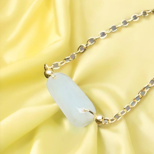 瓔珞珠寶盒 E.L.Jewelry Box 冰糯種翡翠14K包金手鍊 | 天然緬甸玉翡翠A貨