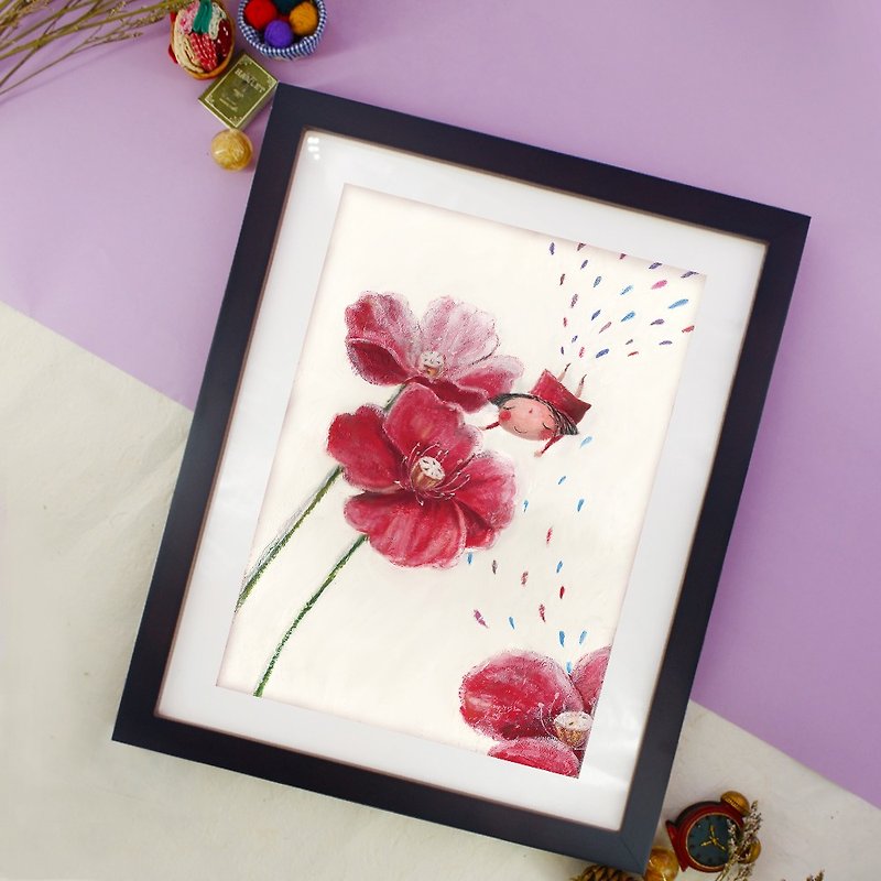 Stephy Blooming flowers wall art painting/Watercolor/Home Décor/kids room décor - Posters - Eco-Friendly Materials 