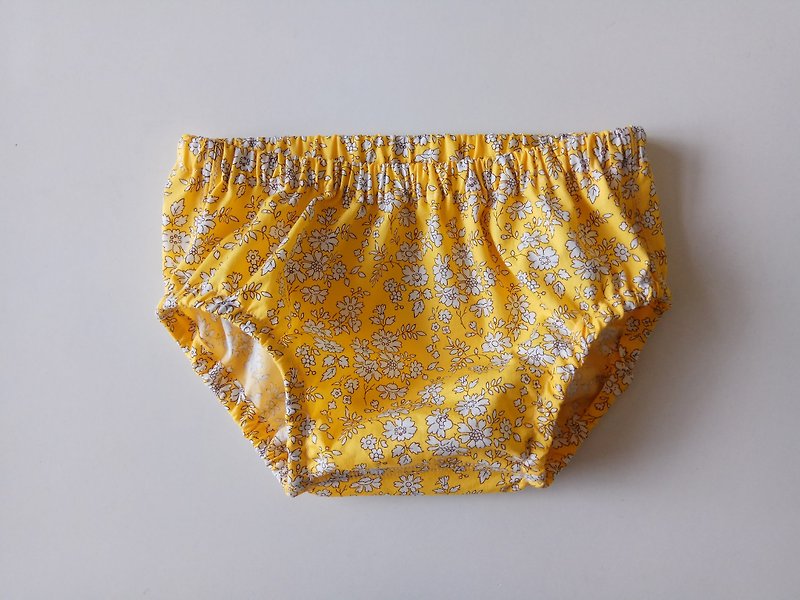 Yellow bottom flower gift month baby bag pants pants pants diaper pants baby pants - Onesies - Cotton & Hemp Yellow