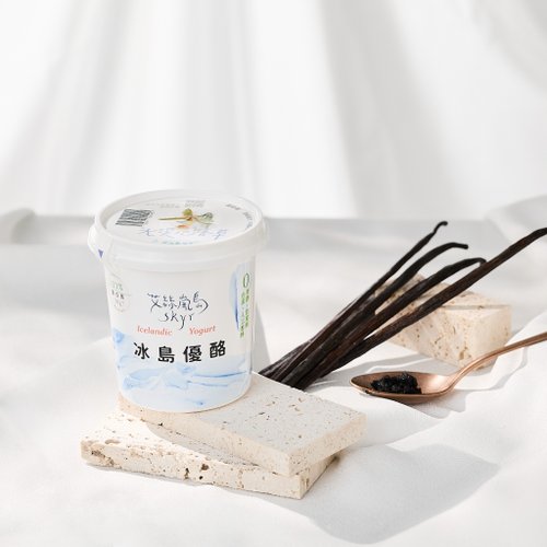 冰島優格-艾絲嵐島Skyr 獨享杯170g 大溪地香草Skyr │ 蛋奶素