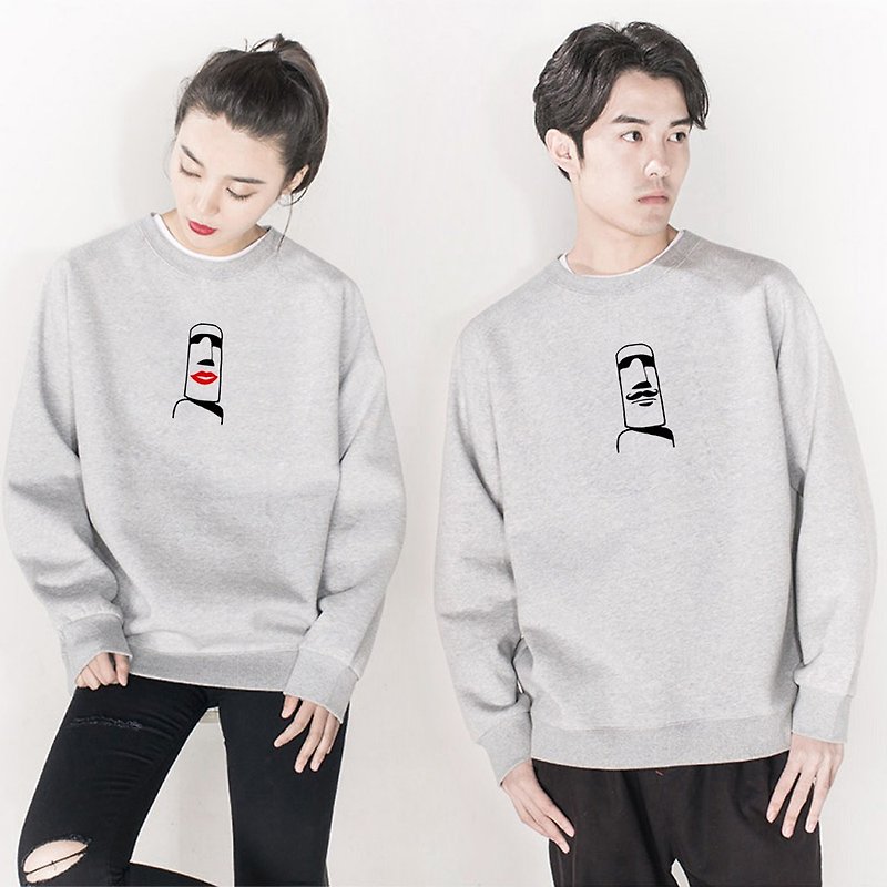 MOAI couple sweatshirt - Women's Tops - Other Materials Gray