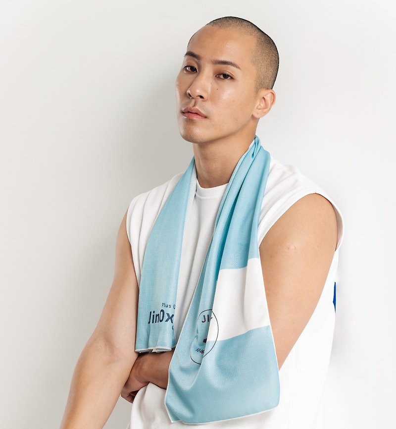 【JinOxy 極奧】Coolizer 涼感巾-天空藍 - 毛巾浴巾 - 聚酯纖維 