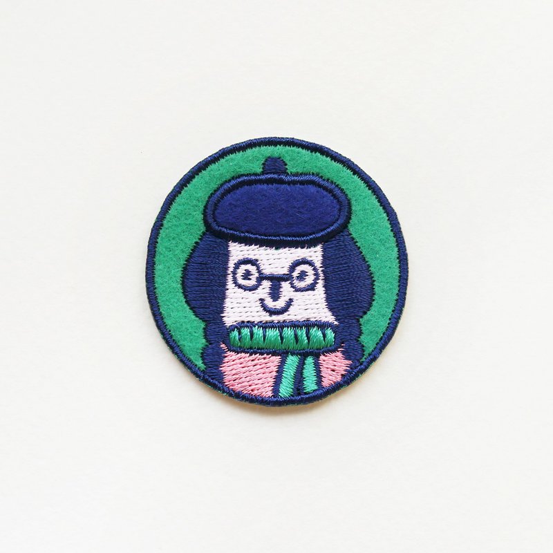 Little Girl 小女孩刺繡別針 刺繡貼紙 可愛胸針 - 心口針/胸針 - 繡線 多色