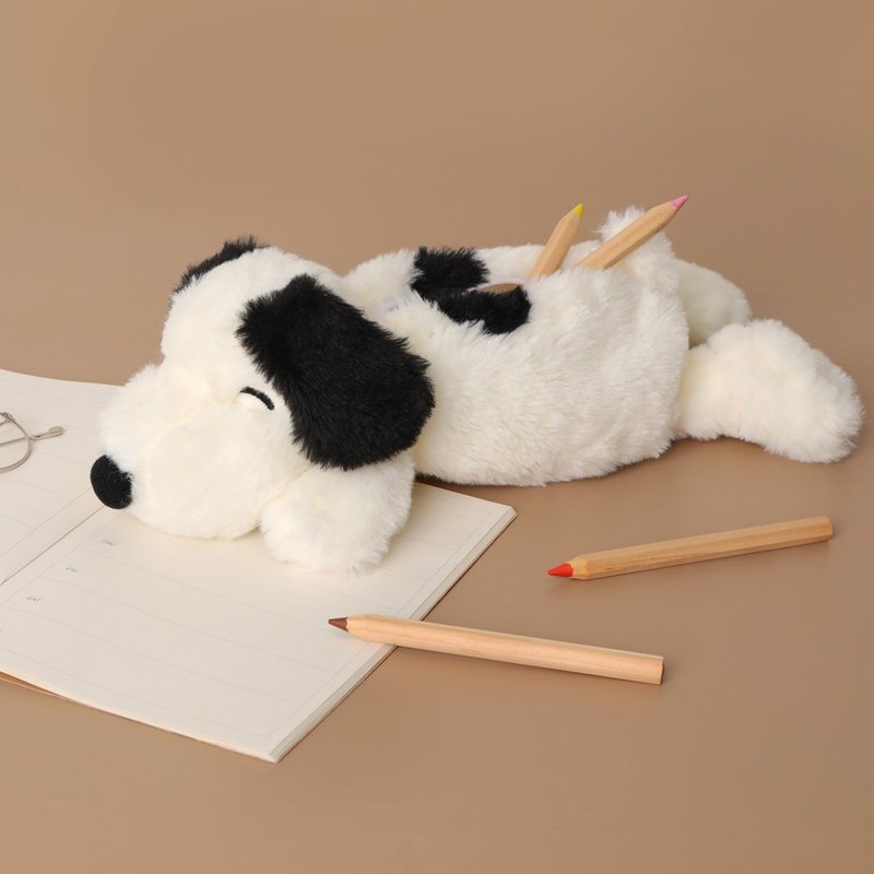 Peanuts史努比絨毛造型筆袋-Snoopy 正版授權 造型筆袋 鉛筆盒 - 鉛筆盒/筆袋 - 人造皮革 多色